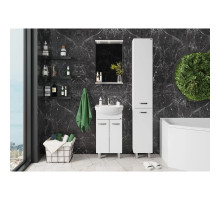 Комплект мебели белый глянец 47 см Onika Коралл 104701 + 604701 + 204501