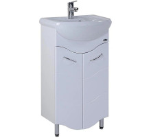 Тумба с раковиной белый глянец 46 см Onika Лайн 104504 + 4620008192741