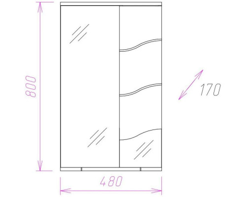 Купить Комплект мебели белый глянец 46 см Onika Лайн 104504 + 4620008192741 + 204802 в магазине сантехники Santeh-Crystal.ru