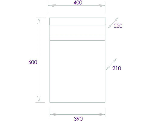 Купить Тумба с раковиной белый глянец 40 см Onika Милтон 104007 + UM-COM40/1 в магазине сантехники Santeh-Crystal.ru