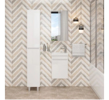 Комплект мебели белый глянец 40 см Onika Милтон 104007 + UM-COM40/1 + 204201