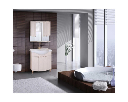 Приобрести Тумба с раковиной белое дерево 81 см Onika Арно 108035 + 4620008198941 в магазине сантехники Santeh-Crystal.ru