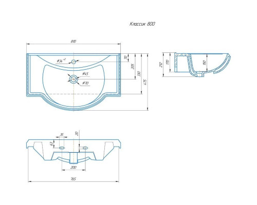 Приобрести Тумба с раковиной белое дерево 81 см Onika Арно 108035 + 4620008198941 в магазине сантехники Santeh-Crystal.ru
