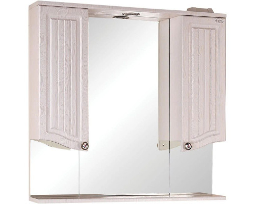 Приобрести Комплект мебели белое дерево 81 см Onika Арно 108035 + 4620008198941 + 208085 в магазине сантехники Santeh-Crystal.ru