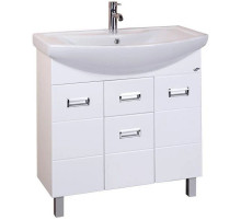 Тумба с раковиной белый глянец 81,3 см Onika Балтика 108023 + 1WH501524