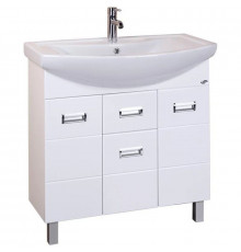 Тумба с раковиной белый глянец 81,3 см Onika Балтика 108023 + 1WH501524