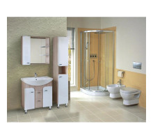 Комплект мебели белый глянец/ясень шимо 76 см Onika Стиль 107512 + 4620008197470 + 207519