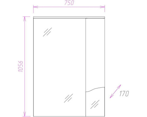 Приобрести Комплект мебели белый глянец 76 см с бельевой корзиной Onika Моника 107502 + 1WH110259 + 207507 в магазине сантехники Santeh-Crystal.ru