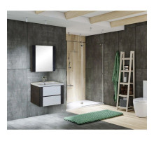 Комплект мебели белый глянец/ателье темный 70 см Onika Стоун 107045 + UM-COM70/1 + 207034