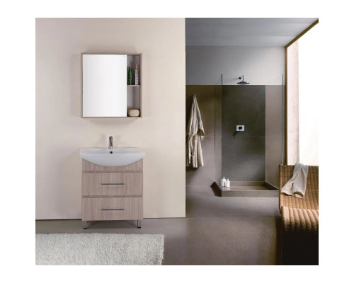 Приобрести Комплект мебели ясень шимо светлый 71,5 см Onika Дельта 107032 + 1WH207776 + 207020 в магазине сантехники Santeh-Crystal.ru