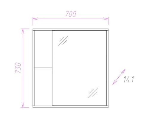Приобрести Комплект мебели ясень шимо светлый 71,5 см Onika Дельта 107032 + 1WH207776 + 207020 в магазине сантехники Santeh-Crystal.ru