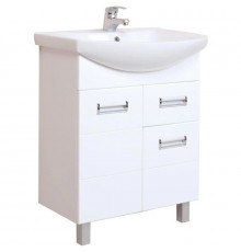 Тумба с раковиной белый глянец 71,5 см Onika Балтика 107025 + 1WH207776