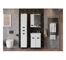 Комплект мебели белый глянец 60 см Onika Балтика 106139 + 1WH302082 + 205848