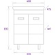 Заказать Комплект мебели белый глянец 60 см Onika Балтика 106139 + 1WH302082 + 205848 в магазине сантехники Santeh-Crystal.ru