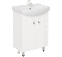 Тумба с раковиной белый глянец 61,5 см Onika Лига 106134 + 1.3120.3.S00.11B.0