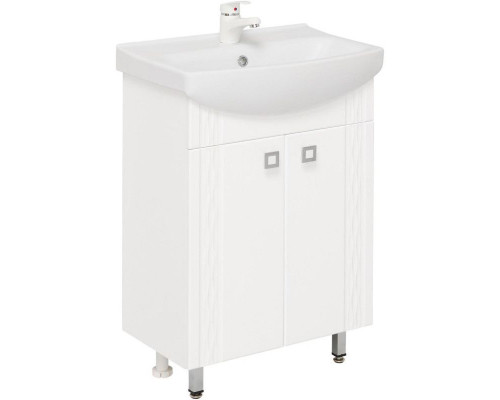 Купить Комплект мебели белый глянец 61,5 см Onika Лига 106134 + 1.3120.3.S00.11B.0 + 206030 в магазине сантехники Santeh-Crystal.ru