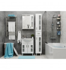 Комплект мебели белый глянец 60,5 см Onika Кристалл 106123 + 1WH109652 + 205818