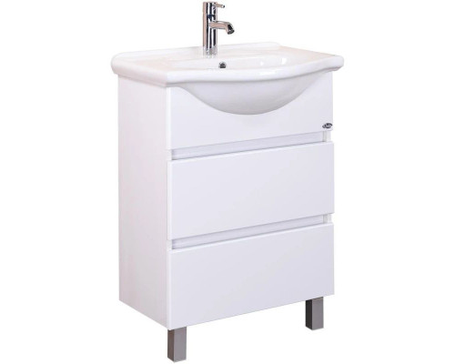 Приобрести Комплект мебели белый глянец 61,5 см Onika Элита 106120 + 1.3120.3.S00.11B.0 + 206020 в магазине сантехники Santeh-Crystal.ru