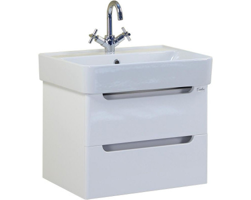 Купить Комплект мебели белый глянец 60,5 см Onika Неаполь 106104 + 4640021061152 + 206064 в магазине сантехники Santeh-Crystal.ru