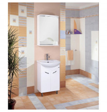 Комплект мебели белый глянец 50,3 см Onika Неаполь 105002 + 1WH110256 + 205004