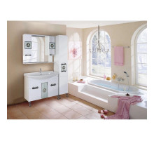 Комплект мебели белый глянец 106,5 см Onika Флорена 110504 + 4620008197388 + 210502