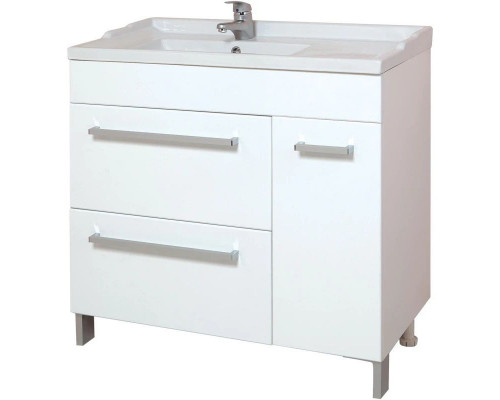 Заказать Тумба с раковиной белый глянец 90,5 см Onika Олимп 109015 + 609001 в магазине сантехники Santeh-Crystal.ru