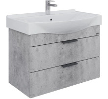 Тумба с раковиной бетон чикаго 80 см Onika Девис 108048 + 1WH302422