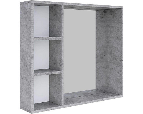 Купить Комплект мебели бетон чикаго 80 см Onika Девис 108048 + 1WH302422 + 208093 в магазине сантехники Santeh-Crystal.ru