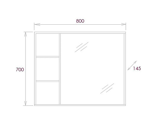 Купить Комплект мебели бетон чикаго 80 см Onika Девис 108048 + 1WH302422 + 208093 в магазине сантехники Santeh-Crystal.ru