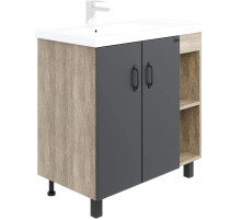 Тумба с раковиной дуб сонома/серый матовый 81 см Onika Тимбер 108046 + 4640021065198