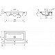 Приобрести Комплект мебели белый глянец 70 см Onika Эвада 107059 + UM-COM70/1 + 207046 в магазине сантехники Santeh-Crystal.ru