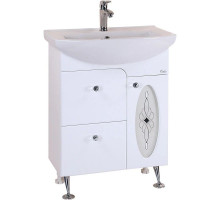 Тумба с раковиной белый глянец 65 см Onika Кристи 106538 + 4620008192475