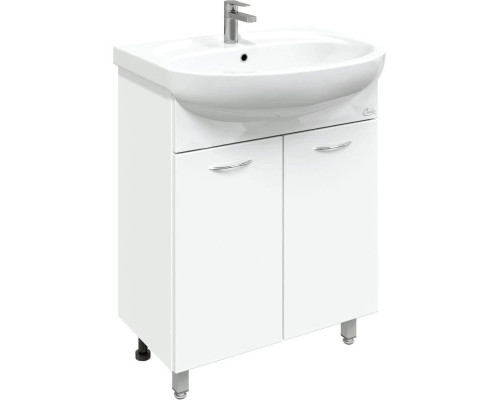 Заказать Тумба с раковиной белый глянец 66,5 см Onika Стелла 106501 + 1WH110174 в магазине сантехники Santeh-Crystal.ru