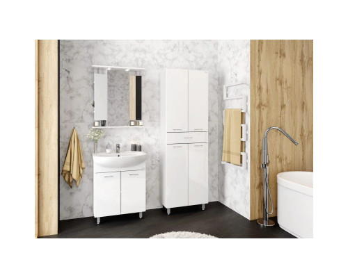 Заказать Тумба с раковиной белый глянец 66,5 см Onika Стелла 106501 + 1WH110174 в магазине сантехники Santeh-Crystal.ru