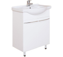 Тумба с раковиной белый глянец 60,5 см Onika Селигер 106006 + 1WH110268