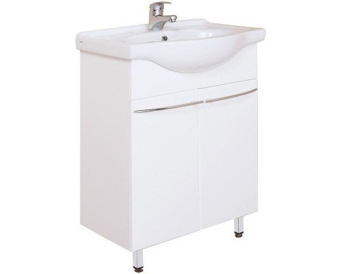 Заказать Комплект мебели белый глянец 60,5 см Onika Селигер 106006 + 1WH110268 + 206007 в магазине сантехники Santeh-Crystal.ru