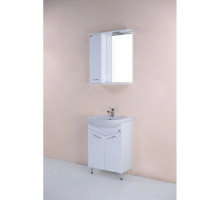 Комплект мебели белый глянец 60 см Onika Лада 106002 + 1WH110198 + 206015