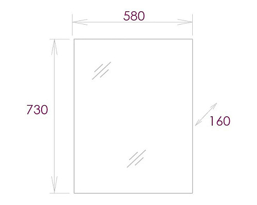 Заказать Комплект мебели белый глянец 55,5 см Onika Милтон 105559 + 4620008192765 + 205843 в магазине сантехники Santeh-Crystal.ru