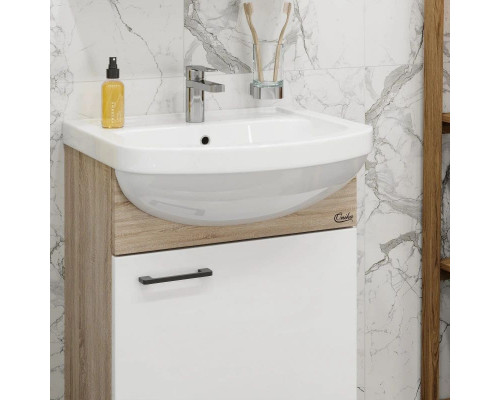 Заказать Тумба с раковиной дуб сонома/белый матовый 52 см разборная Onika Эко 105209 + 1.3120.1.S00.11B.0 в магазине сантехники Santeh-Crystal.ru