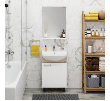 Комплект мебели дуб сонома/белый матовый 52 см разборная Onika Эко 105209 + 1.3120.1.S00.11B.0 + 205210