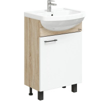 Тумба с раковиной дуб сонома/белый матовый 52 см Onika Эко 105208 + 1.3120.1.S00.11B.0