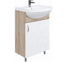 Тумба с раковиной дуб сонома/белый матовый 52 см Onika Эко 105207 + 1.3120.1.S00.11B.0