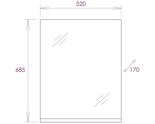 Купить Комплект мебели дуб сонома/белый матовый 52 см Onika Эко 105207 + 1.3120.1.S00.11B.0 + 205210 в магазине сантехники Santeh-Crystal.ru