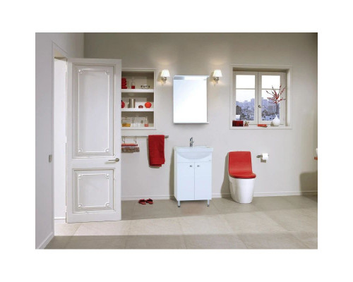 Купить Комплект мебели белый глянец 52 см разборная Onika Крит 105206 + 1.3120.1.S00.11B.0 + 205211 в магазине сантехники Santeh-Crystal.ru