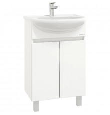 Тумба с раковиной белый глянец 51 см Onika Милтон 105036 + 4620008192758