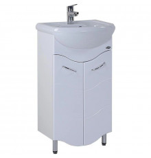 Тумба с раковиной белый глянец 51 см Onika Лайн 105007 + 4620008192758