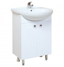 Тумба с раковиной белый глянец 50 см Onika Канны 105003 + 1WH110243