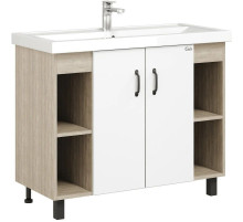 Тумба с раковиной дуб сонома/белый матовый 101,2 см Onika Тимбер 110011 + 4640021065204
