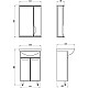 Приобрести Комплект мебели белый 51 см ASB-Mebel Мессина в магазине сантехники Santeh-Crystal.ru