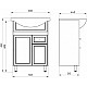 Купить Тумба с раковиной белое дерево 61 см ASB-Mebel Орхидея в магазине сантехники Santeh-Crystal.ru